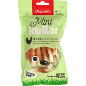 Minirullar med kyckling 80g Dogman.