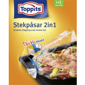 Stekpåsar 5kg 5-p Toppits.
