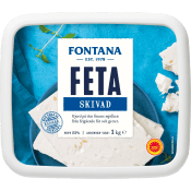 Fetaost Original skivad 1kg Fontana.