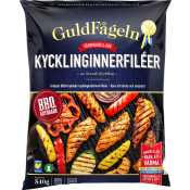 Grillade kycklinginnerfiléer BBQ Fryst 540g Guldfågeln.