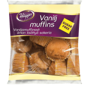 Vaniljmuffins Sockerfri 200g Hägges.