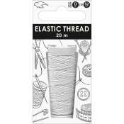 Elastisk Tråd Vit 20m Falk.