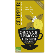 Te Lemon&Ginger Ekologiskt 50g Clipper.