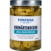Kronärtskockor Hela Marinerade 530g Fontana.