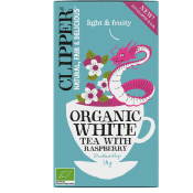 Vitt Te Raspberry Ekologiskt 34g Clipper.