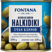 Oliver Halkidiki utan kärna 290g Fontana.