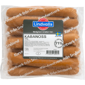 Kryddkorv Kabanoss 71% Kötthalt 1,5kg Lindvalls Chark.