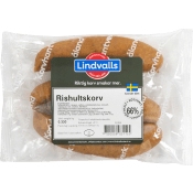 Rishultskorv 66% Kötthalt 330g Lindvalls.