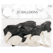 Ballonger Svart/vit.