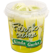 Gurka Vit Färsksaltad Skivad 400g Kinda Gurka.
