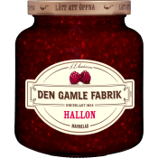 Hallonmarmelad 380g Den Gamle Fabrik.