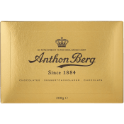 Praliner Dessertchoklad Guldask 200g Anthon Berg.