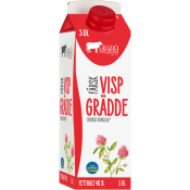Vispgrädde 40% 5dl Grådö Mejeri.