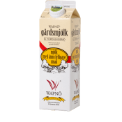 Mjölk Ohomogeniserad 3,0%-3,3% 1l Wapnö.