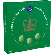 Gåvoask Gröna kulor 500g Fazer.