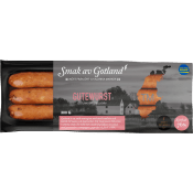 Grillkorv Gutewurst 76% Kötthalt 300g Smak av Gotland.