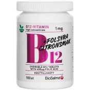Vitamin B12 + Folsyra Citronsmak 100-p BioSalma.