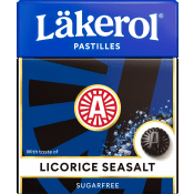 Halstabletter Licorice Seasalt 25g Sockerfri Läkerol.