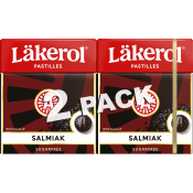 Halstabletter Salmiak Sockerfri 2-p 50g Läkerol.