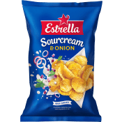 Chips Sourcream & Onion liten påse 40g Estrella.