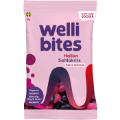 Gelégodis Hallon & saltlakrits Vegansk 70g Wellibites.