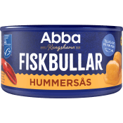 Fiskbullar i hummersås 375g Abba.