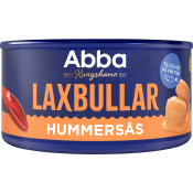 Laxbullar i hummersås 375g Abba.