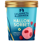 Hallonsorbet 0,5l Lejonet & Björnen.