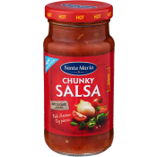 Chunky salsa Hot 230g Santa Maria.