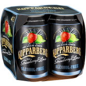 Cider Jordgubb Lime Alkoholfri 4-p 330ml Kopparbergs.