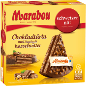 Chokladtårta schweizernöt Fryst 400g Marabou.