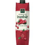 Tranbärsdryck med Äpple Drickfärdig 1l Kiviks.