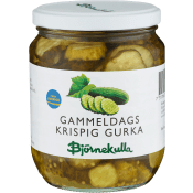 Gammeldags Krispig Gurka 580g Björnekulla.