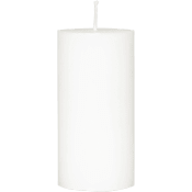Blockljus Simply Stearin Vit 5x10cm Duni.
