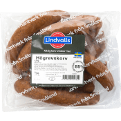 Högrevskorv 85% Kötthalt 1,2kg Lindvalls Chark.