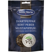 Krydda Svartpeppar Grovmalen påse 65g Santa Maria.