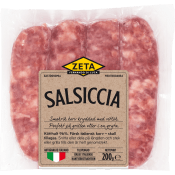 Färskkorv Salsiccia 96% Kötthalt 200g Zeta.