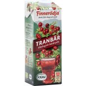 Tranbärsdryck Ekologisk 1l KRAV Finnerödja.