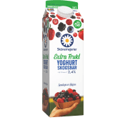 Fruktyoghurt Skogsbär 2,4% 1000g Skånemejerier.