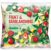 Frukt & bärblandning 500g ICA.