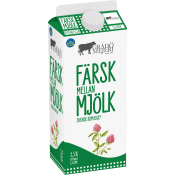 Mellanmjölk 1,5% 1,5l Grådö Mejeri.