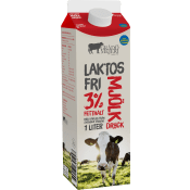 Mjölkdryck Standard Laktosfri 3% 1l Grådö Mejeri.