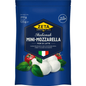 Mozzarella mini 125g Zeta.