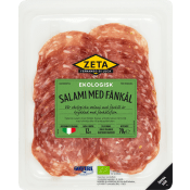 Salami Fänkål Ekologisk 70g Zeta.