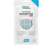 Munskydd Typ IIR Ljusblå 10-p Gibson Medical.