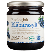 Blåbärssylt 320g KRAV Torfolk Gård.