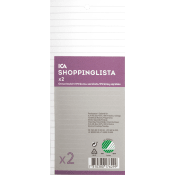 Köplista 2-p linjerad ICA Home.