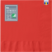 Servett 24cm Röd 20-p ICA.
