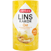 Linskakor Ost Glutenfri 125g Friggs.