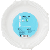 Tallrik Vit 23cm 50-p ICA Basic.